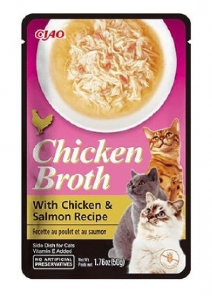 Inaba Ciao Tavuk Sulu ve Somonlu 50 gr Kedi Maması
