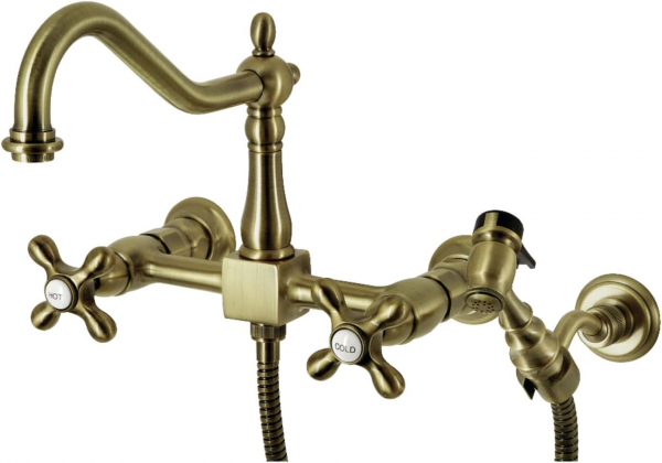 Kingston Brass KS1243AXBS Eviye Bataryası