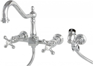 Kingston Brass KS1241AXBS Eviye Bataryası