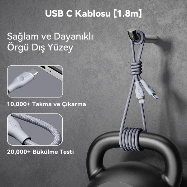 Voltme Rugg C2053 Şarj Kablosu (1.8 m)