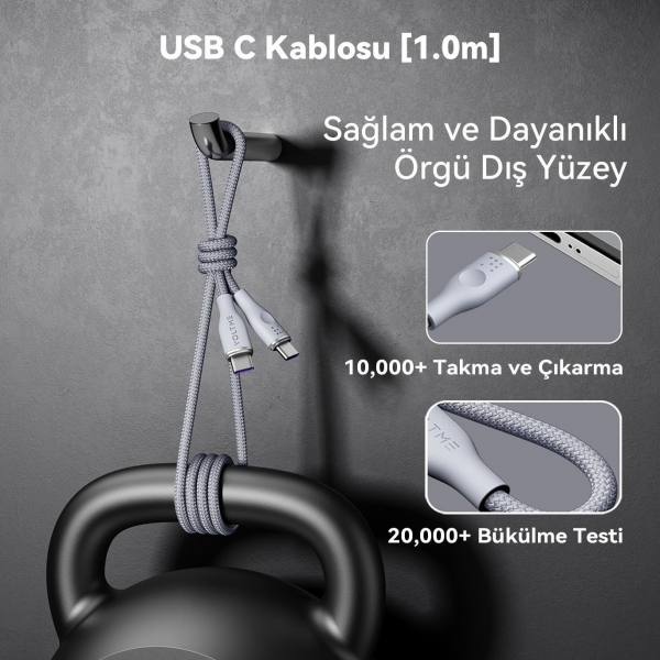 Voltme Rugg C2060 Şarj Kablosu (1 m)