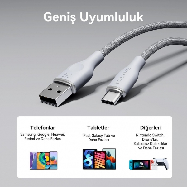 Voltme Rugg C2041 Şarj Kablosu (1 m)