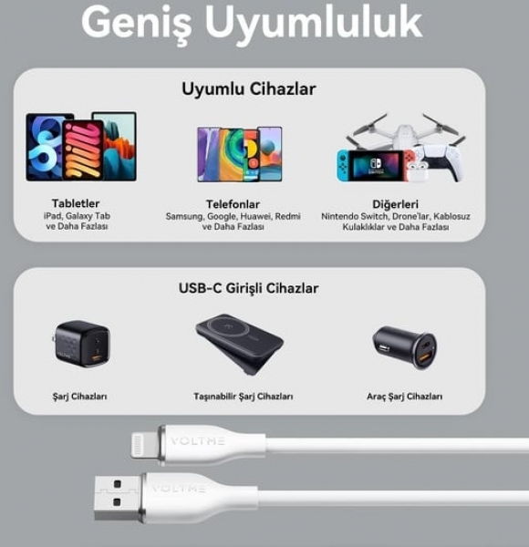 Voltme Moss C2088 Şarj Kablosu