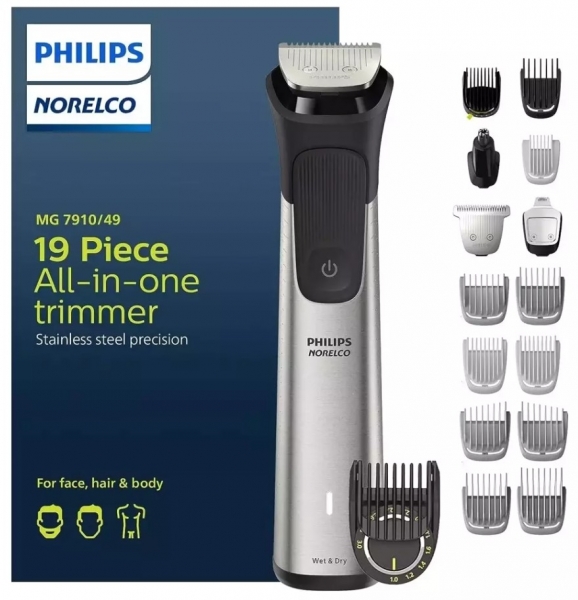 Philips Norelco Multigroom Serisi 7000 MG7910/49 Çok Amaçlı Tıraş Makinesi