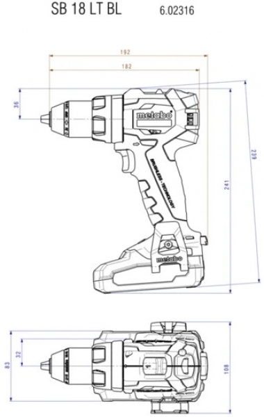 Metabo SB 18 LT BL Akülü Matkap