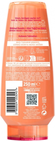 Loreal Paris Elseve Dream Long Kolay Tarama 250 ml Saç Kremi