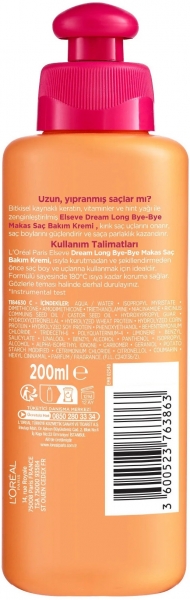 Loreal Paris Elseve Dream Long Bye Bye Makas 200 ml Saç Kremi