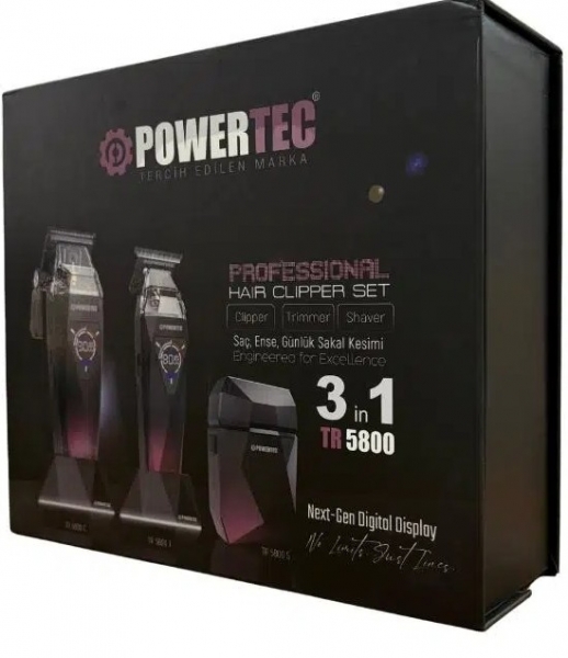 Powertec TR-5800 Çok Amaçlı Tıraş Makinesi