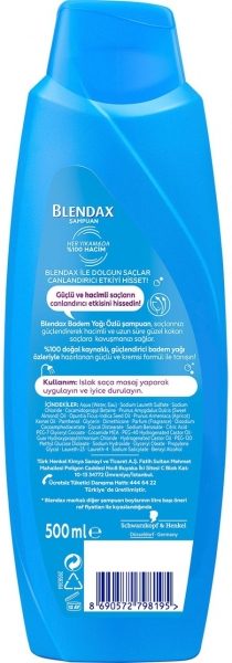 Blendax Badem Yağı Özlü 500 ml Şampuan