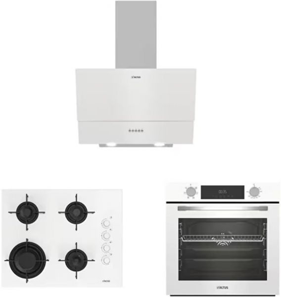 Altus Beyaz Ankastre Set ALA 189 DW + Ala 322 W + ALA 527 W