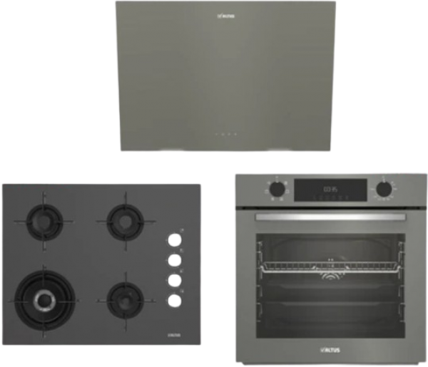 Altus Gri Set No 209 Ankastre Set ALA 189 GG + ALA 322 G + ALA 570 G