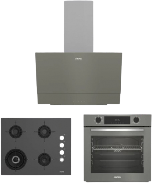 Altus Gri Set No 208 Ankastre Set ALA 189 GG + ALA 322 G + ALA 510 G