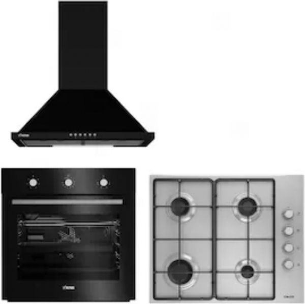 Altus Siyah Inox Eko Ankastre Set ALA 181 GI + ALA 133 B + ALA-521 B