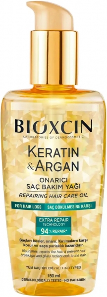 Bioxcin Keratin & Argan Onarıcı 150 ml Bakım Yağı