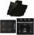 Alveus Century 614 Siyah Ankastre Set ALV GLS 640 + ALV MFA 614 + ALV MOD W
