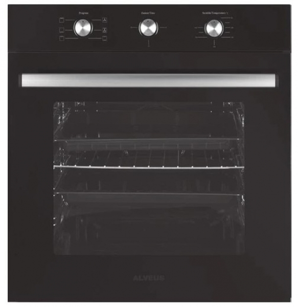 Alveus Petunya 614 Siyah Ankastre Set ALV GLS 640 + ALV MFA 614 + İber