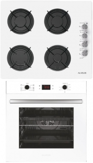 Alveus Sardunya 2'li Beyaz Ankastre Set GLS 640 + ALV MFA 627 +