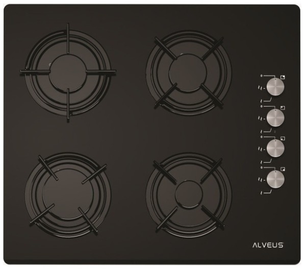 Alveus Kristal 2'li Siyah Ankastre Set ALV GLS 640 + ALV MFA 627 +