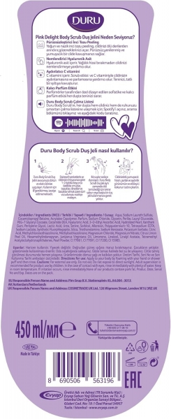 Duru Body Scrub Pink Delight 450 ml Duş Jeli