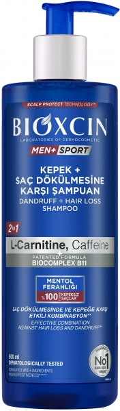 Bioxcin Men Sport Kepek ve Saç Dökülmesine Karşı 500 ml Şampuan