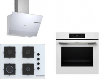 Bosch Beyaz Ankastre Set POP7C2P30O + HJG852YW0T + DWK67PJ20T