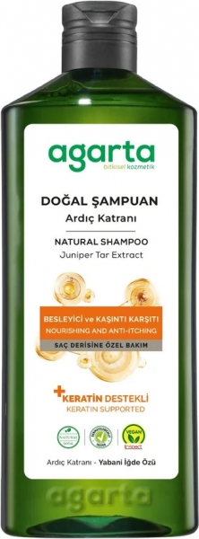 Agarta Doğal Ardıç Katranı ve Keratin Şampuan