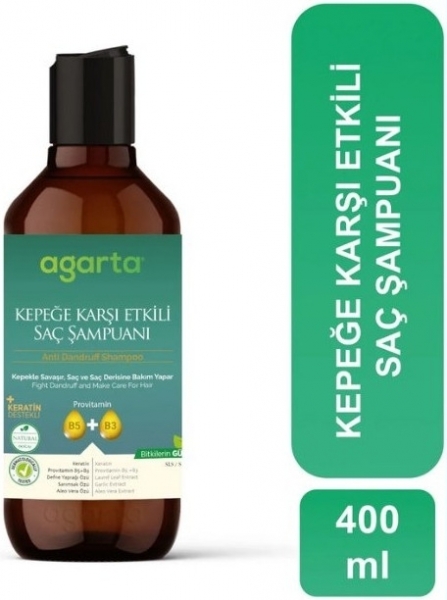 Agarta Doğal Kepeğe Karşı 400 ml Şampuan