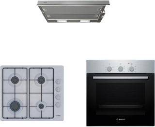 Bosch Eco İnox Ankastre Set PBP6C5K80O + HBF011BR0T + DFT63CA51T