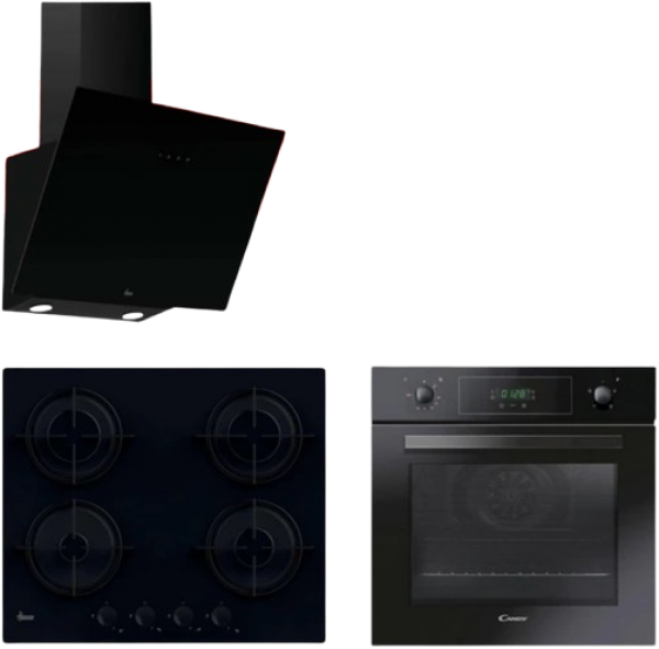 Hoover & Candy Zinova Ankastre Set HVW6MBB + FCP405N