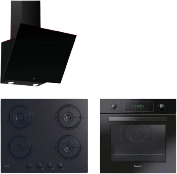 Hoover & Candy Vivara Ankastre Set CVW6BB + FCP405N