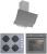 Esty Gri Ankastre Set ACO5335S01 + AEF6601S01 + 3480
