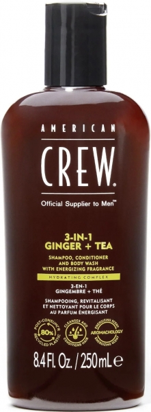 American Crew Ginger & Tea 250 ml 3'ü 1 Arada