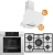 Ferre Steam Plus 75 Beyaz Ankastre Set ED036 + QEP64CB + D064-SA