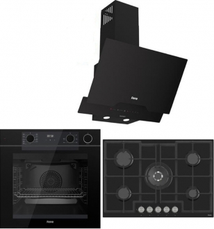 Ferre Steam Plus 75 Siyah Ankastre Set ED035 + QEP64CS + D063-SA