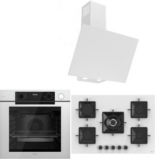 Ferre Steam Plus 75 Beyaz Ankastre Set SS036 + QEP64CB + D078