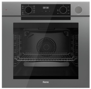 Ferre  Steamart-Fryart Gri Ankastre Set SS038 + QEP64CPR + D079