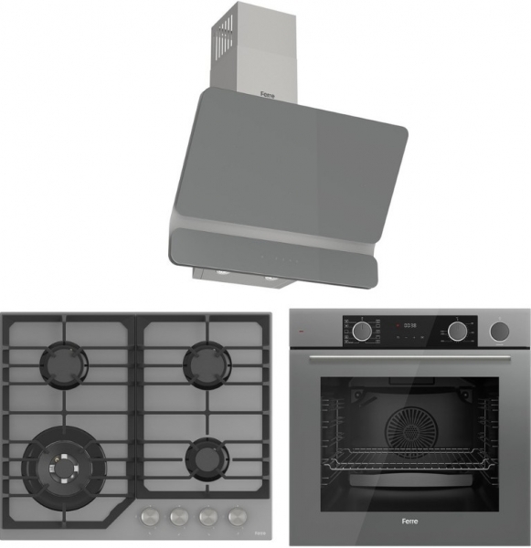 Ferre Steamart Nt Gri Ankastre Set NT 028 + XE64CPR + D082