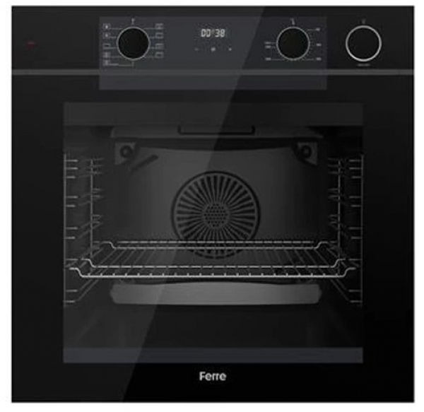 Ferre Steam Plus 75 Siyah Ankastre Set RS035 + QEP64CS + D063-SA