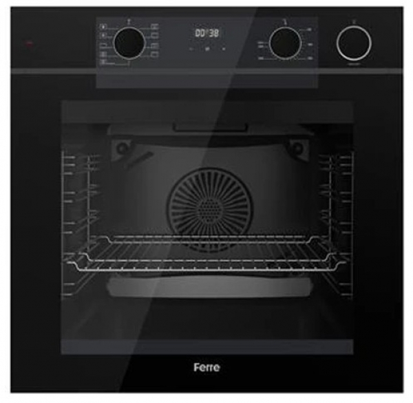 Ferre Steam Plus 75 Siyah Ankastre Set ED035 + QEP64CS + D077