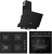 Ferre Siyah Ankastre Set SC405-WFA + XE64CS + D063-SA