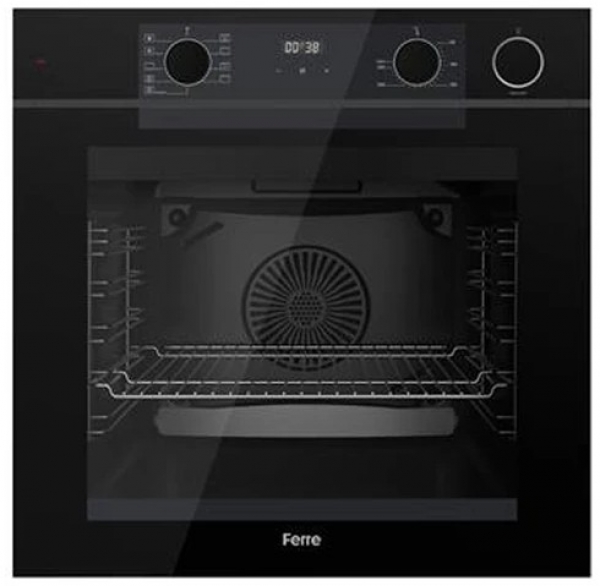 Ferre Steam Plus 75 Siyah Ankastre Set ED035 + QEP64CS + D023