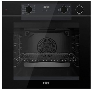 Ferre Steam Plus 75 Siyah Ankastre Set ED035 + QEP64CS + D023