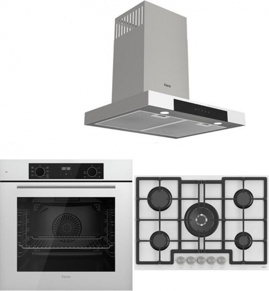 Ferre Icon Plus 75 Ankastre Set ED036 + QBL63CB + D101