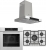 Ferre Icon Plus 75 Ankastre Set ED036 + QBL63CB + D101