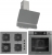 Ferre Fryart Gri Ankastre Set SC408 WFA + XE64CPR + D082