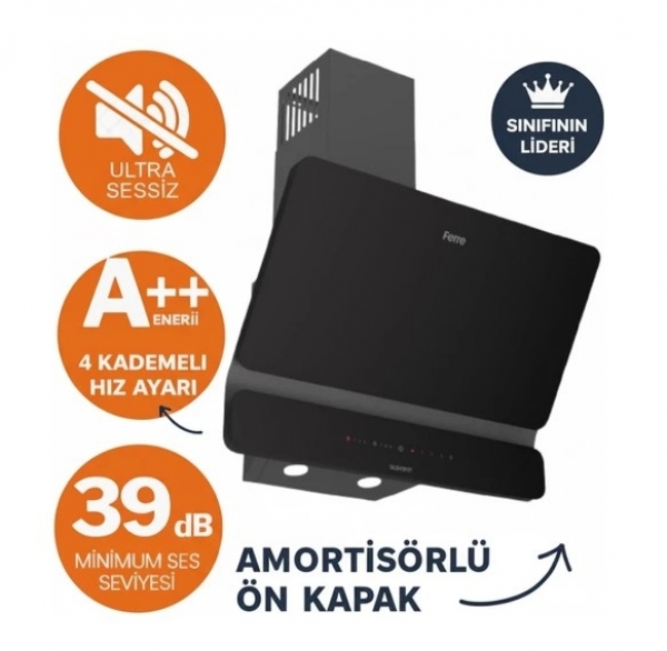 Ferre Fryart Siyah Ankastre Set ED075 + QEP64CS + D080-SA