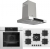 Ferre Steam Plus 75 Ankastre Set SS036 + QEP64CB + D101