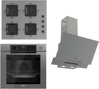 Ferre Steamart Gri Ankastre Set SS208 + QEP64CPR + D065-SA