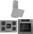 Ferre Flowart Gri Ankastre Set SS038 + QBL63CPR + D088