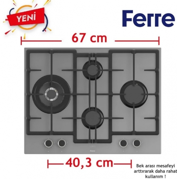 Ferre Gri Ankastre Set ED078 + XE64CPR + D088